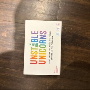 Unstable Unicorns Card Game - White Box with Rainbow Logo